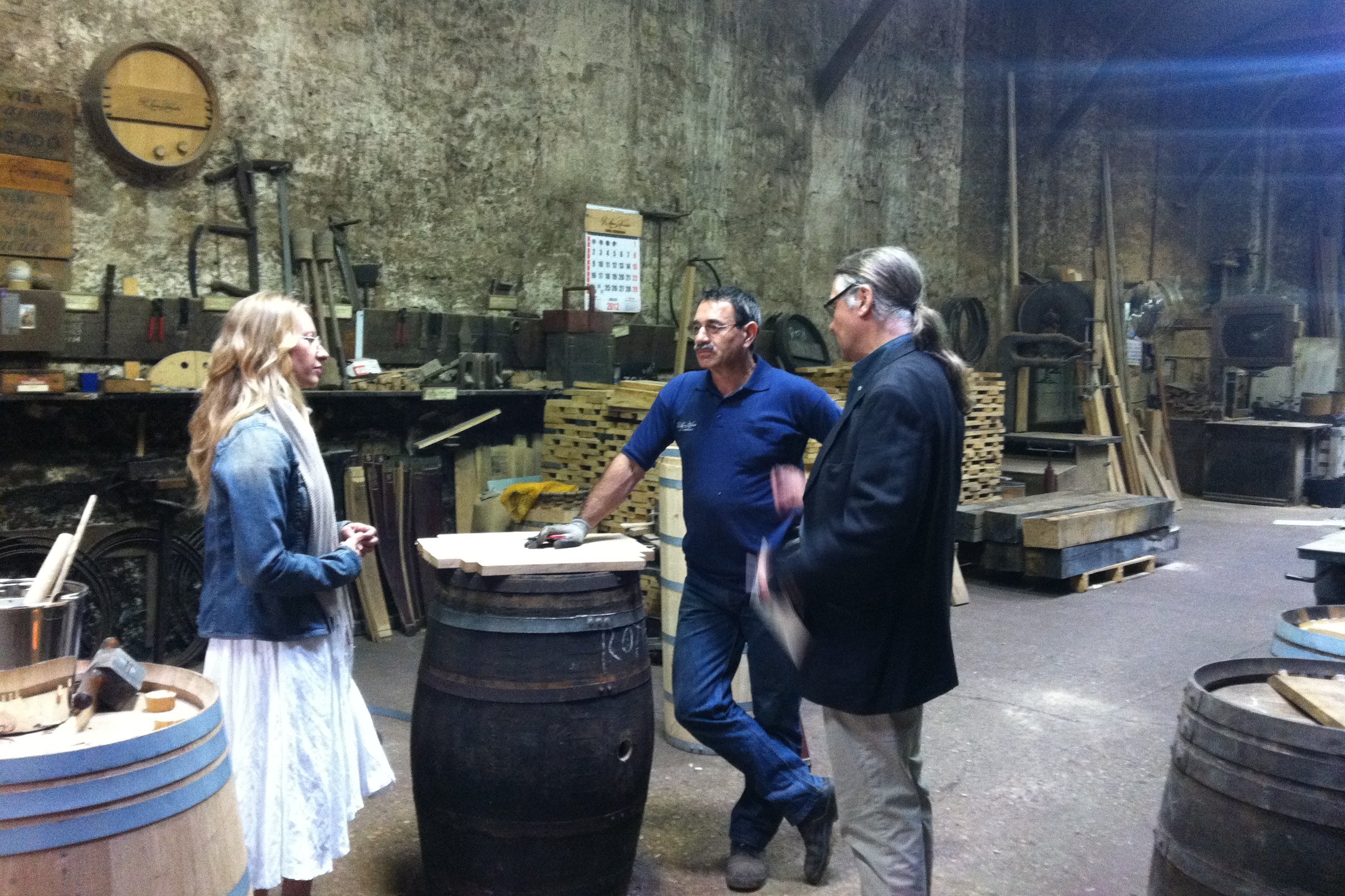 Herr Bendix bei Bodegas R. López de Heredia in Rioja (Spanien)